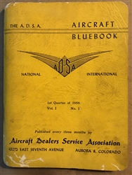 Vintage 1959 ASDA Aircraft Bluebook Price Digest Booklet Vol. 1 No. 1